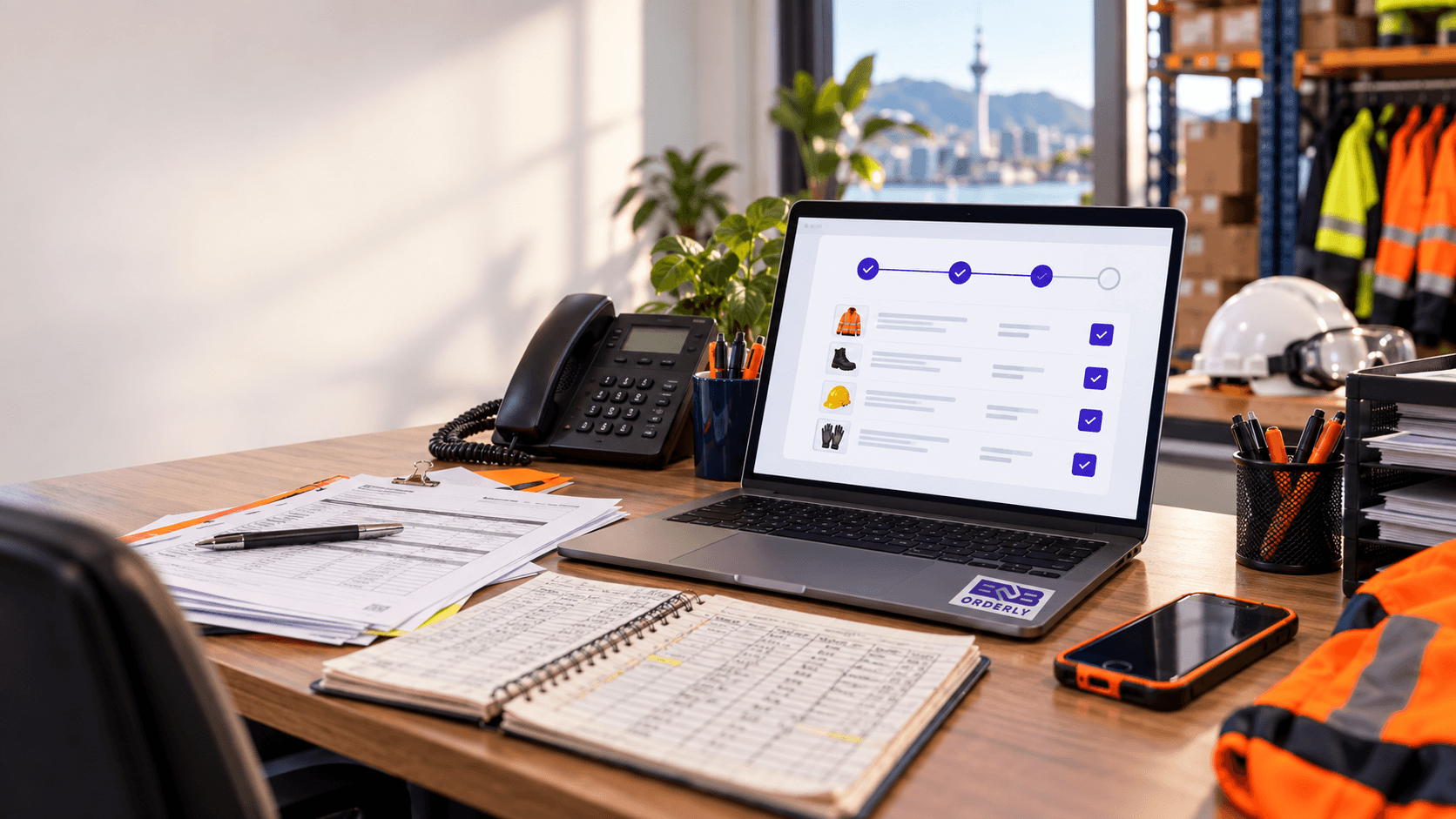 Workwear and PPE supplier replacing phone, email, and spreadsheet orders with a digital workflow