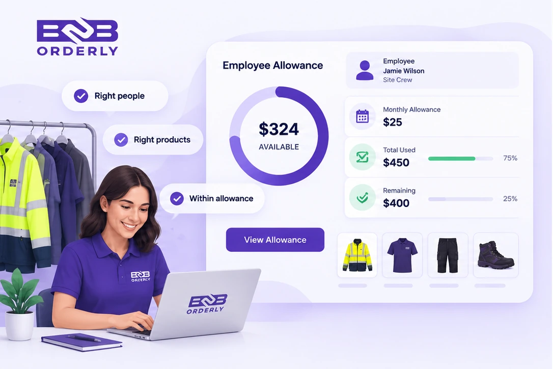 Employee uniform allowance workflow for business customers